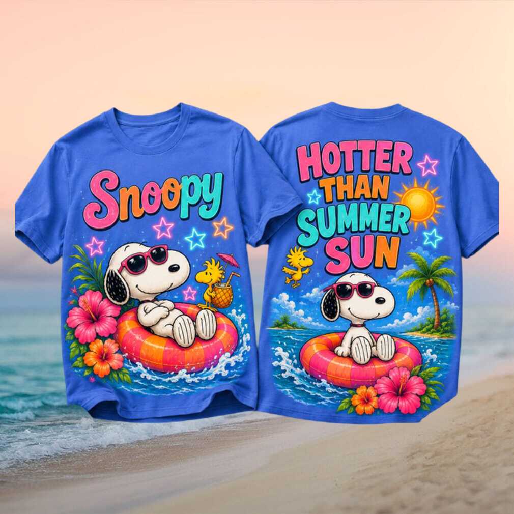 Snoopy Hotter Than Summer Sun Tropical Beach Shirt