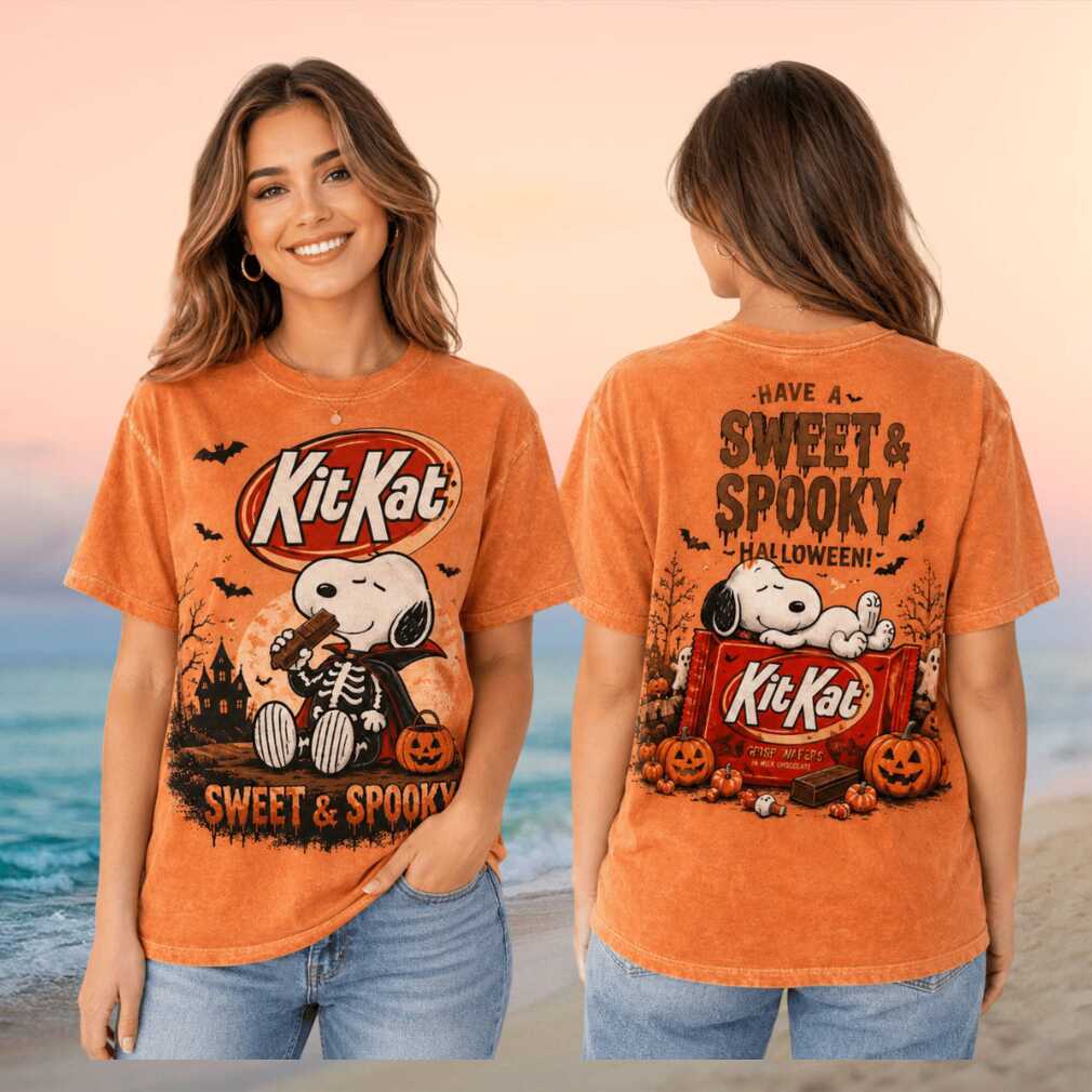 Snoopy Kit Kat Sweet And Spooky Halloween Fall Shirt