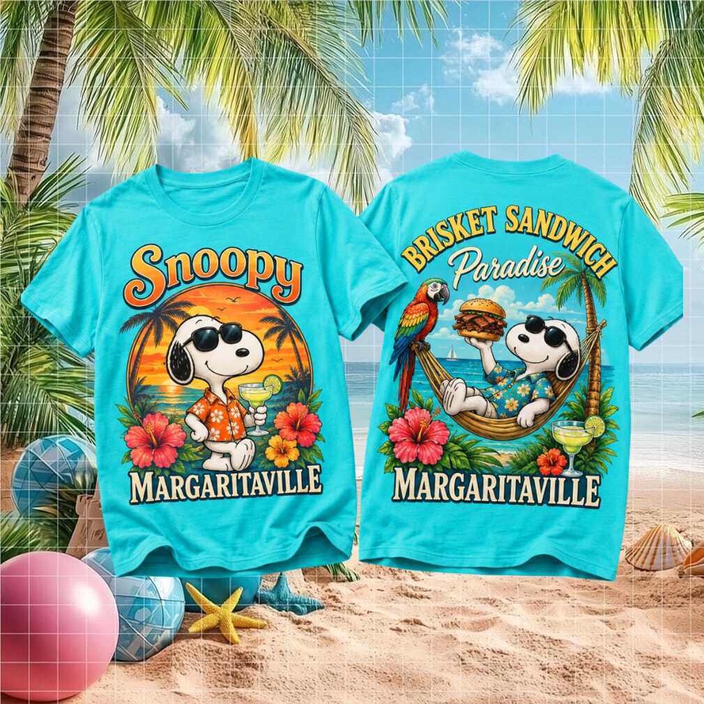 Snoopy Margaritaville Brisket Sandwich Paradise Shirt