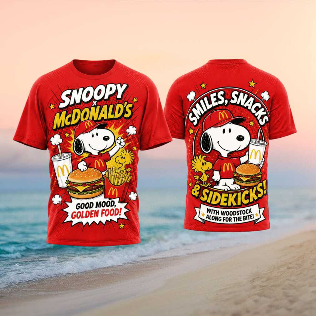 Snoopy McDonald's Good Mood Golden Food Fast Food Shirt