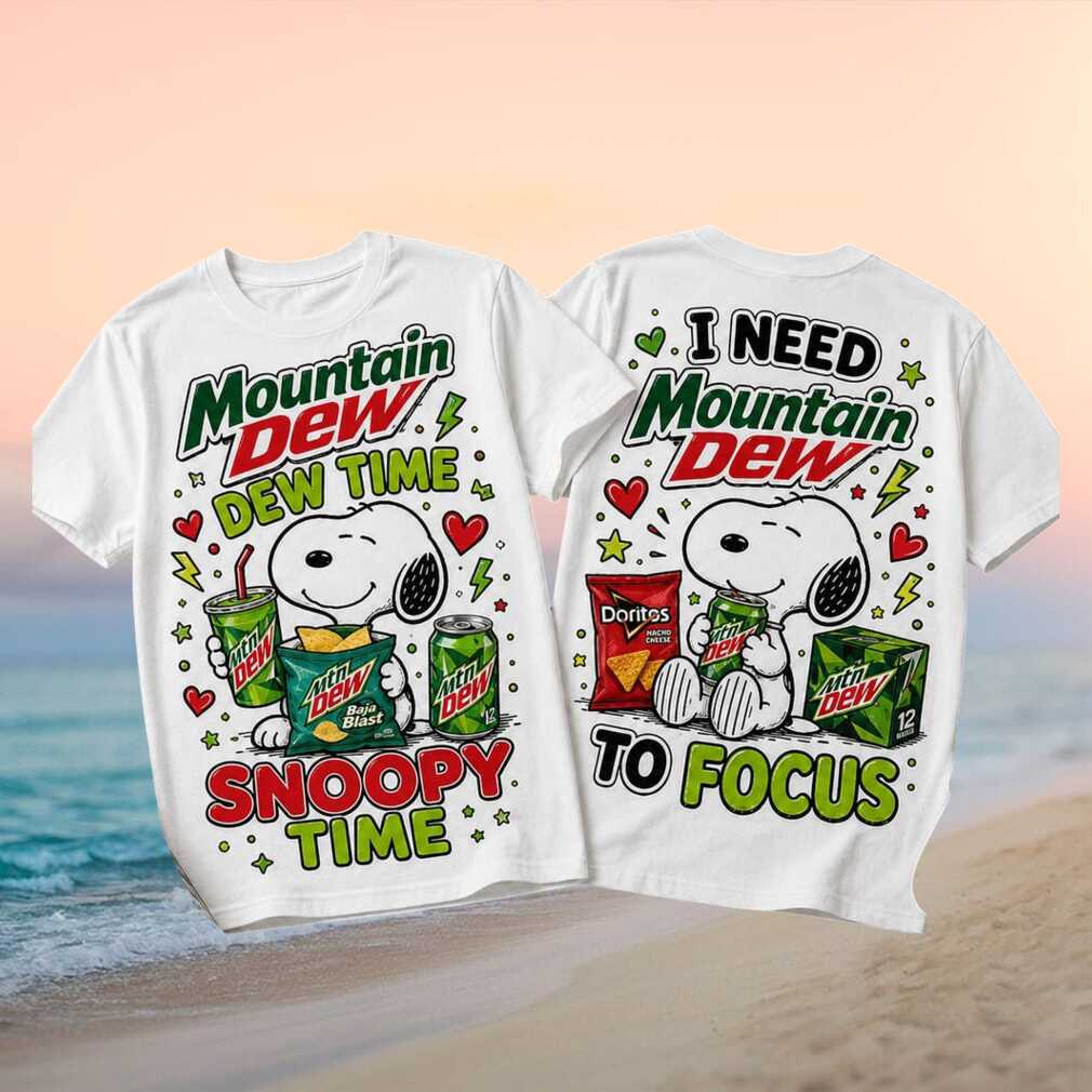 Snoopy Mountain Dew Baja Blast Soda Shirt - Limotees LLC