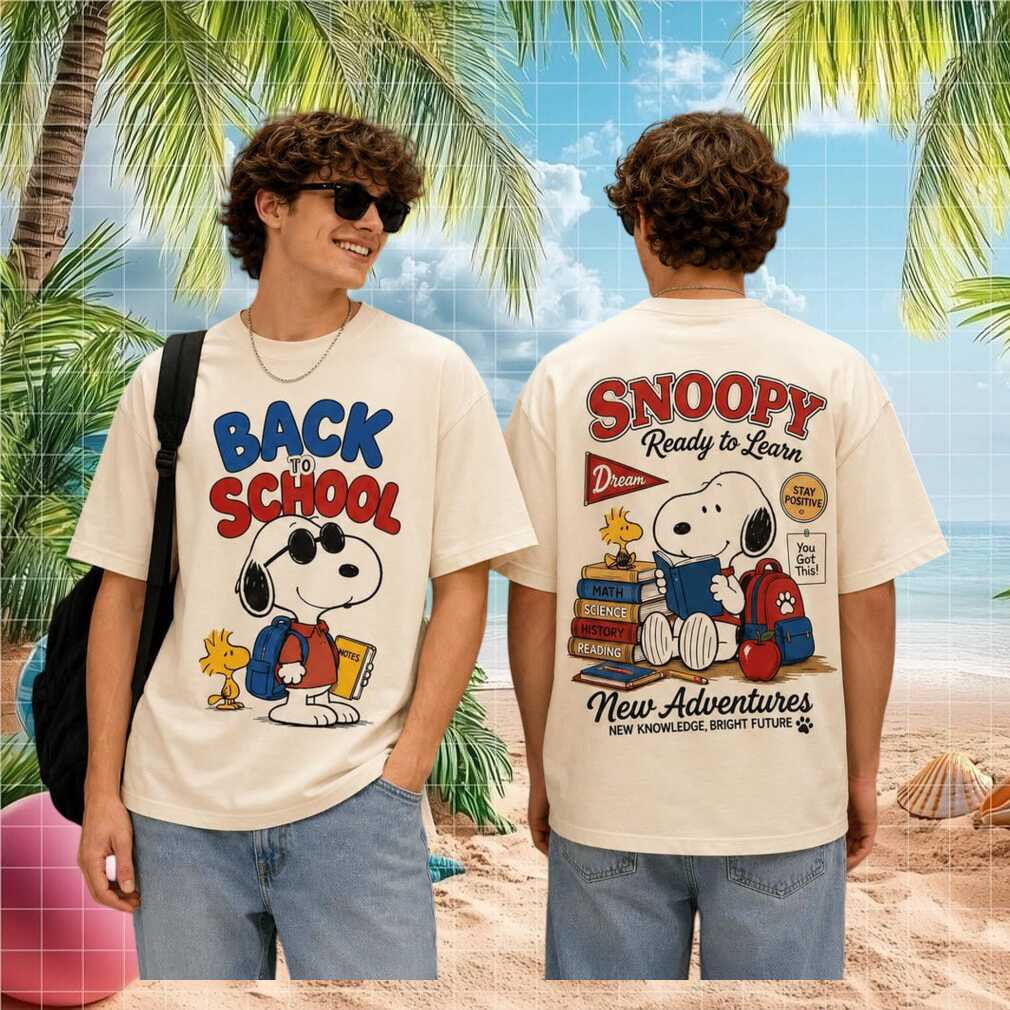 Snoopy Ready To Learn Back To School New Adventures T Shirt