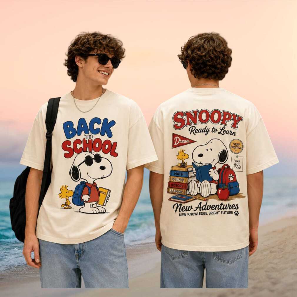 Snoopy Ready To Learn Back To School New Adventures T Shirt