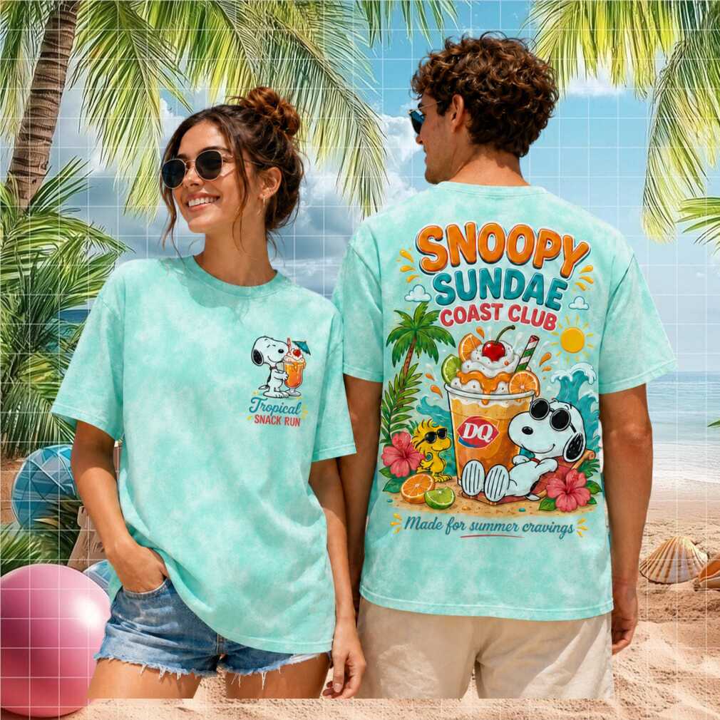 Snoopy Sundae Coast Club Dairy Queen Retro Tropical Summer Vacation Beach Men Women Shirt - Limotees LLC