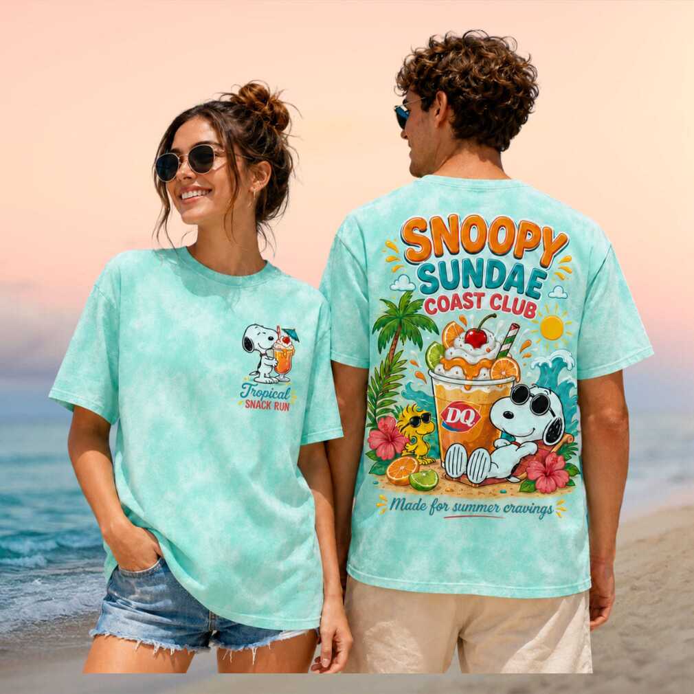 Snoopy Sundae Coast Club Dairy Queen Retro Tropical Summer Vacation Beach Men Women Shirt - Limotees LLC
