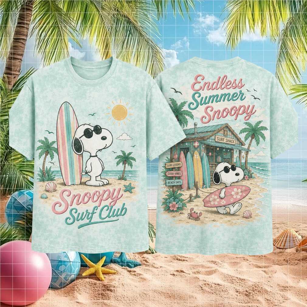 Snoopy Surf Club Endless Summer Retro Beach Shack Vacation Holiday Men Women Shirt