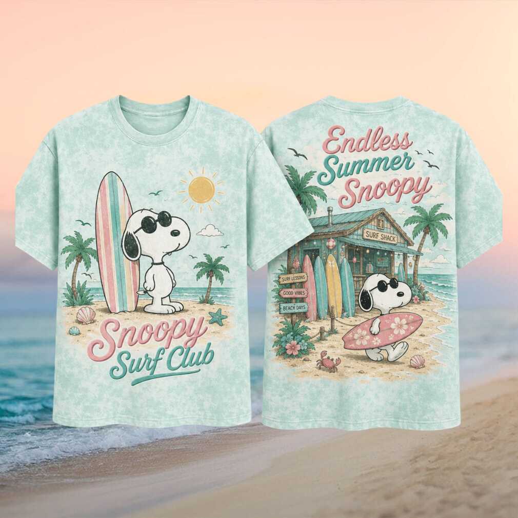 Snoopy Surf Club Endless Summer Retro Beach Shack Vacation Holiday Men Women Shirt