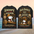 Snoopy Tennessee Saloon Whisky Western Vintage Shirt