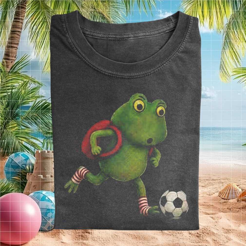 Soccer Football Player Frog Athletic Sports Goal Training Funny Animal Kid Fan Shirt - Limotees LLC