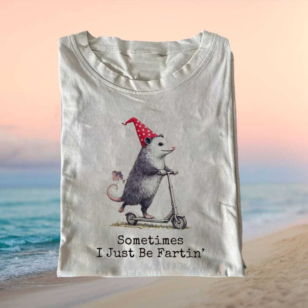 Sometimes I Just Be Fartin Opossum Party Hat Scooter Animal Meme Shirt - Limotees LLC