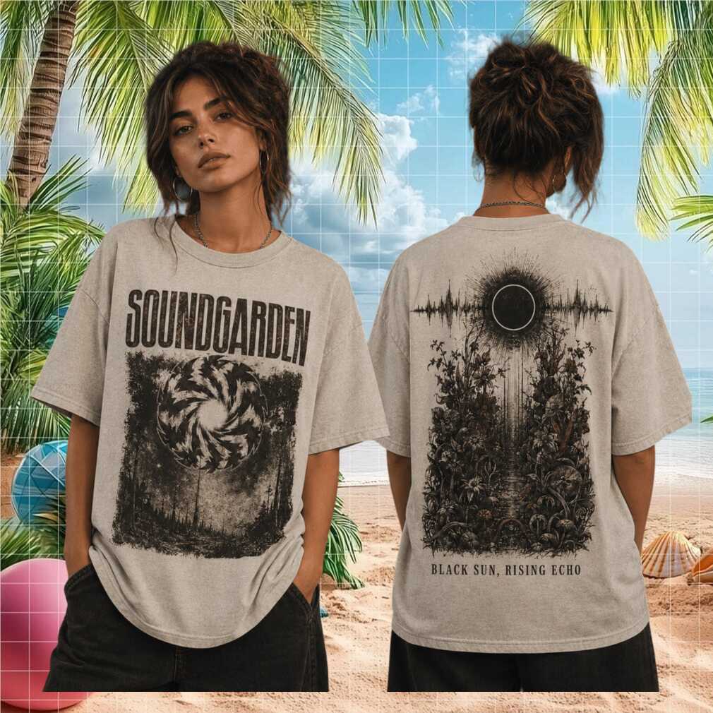 Soundgarden Black Sun Rising Echo Retro Alternative Grunge Metal Band Concert Tour Shirt - Limotees LLC