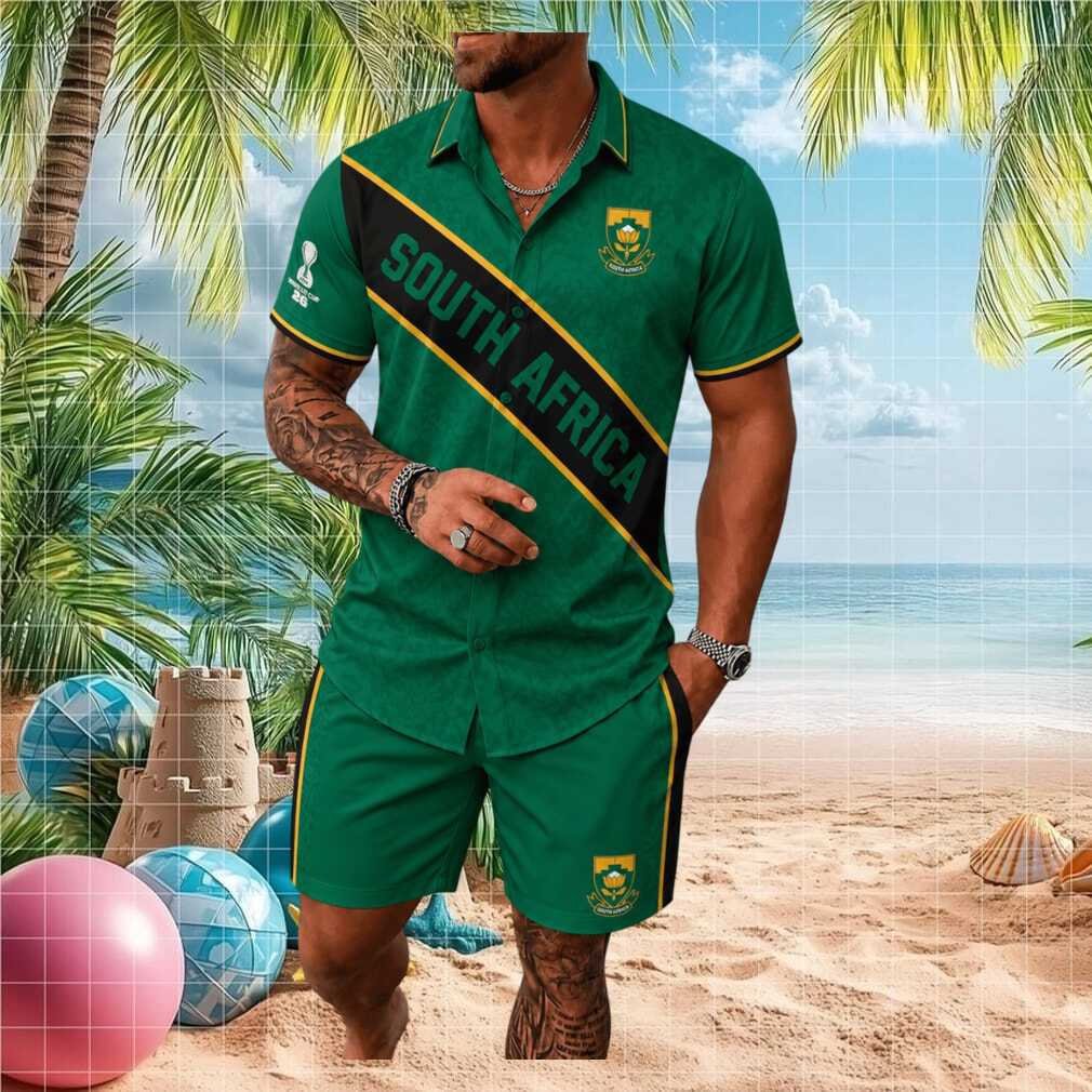 South Africa Football Crest Sporty Shirt - Limotees LLC