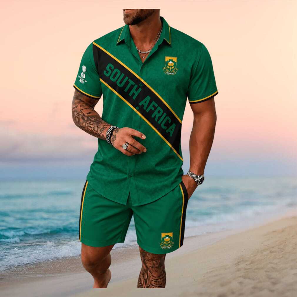 South Africa Football Crest Sporty Shirt - Limotees LLC