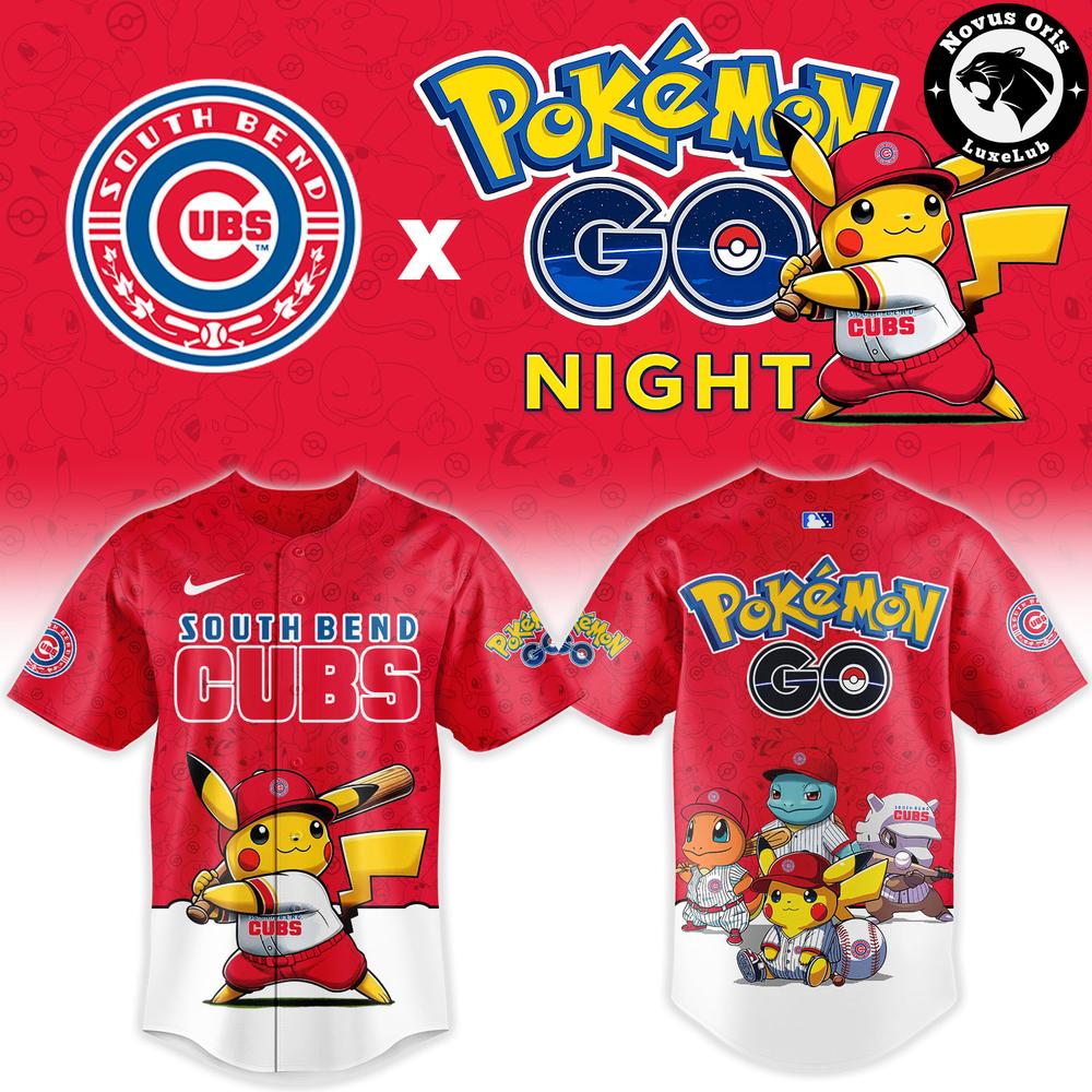 South Bend Cubs x Pokemon GO Night Limited Edition Baseball Jersey
