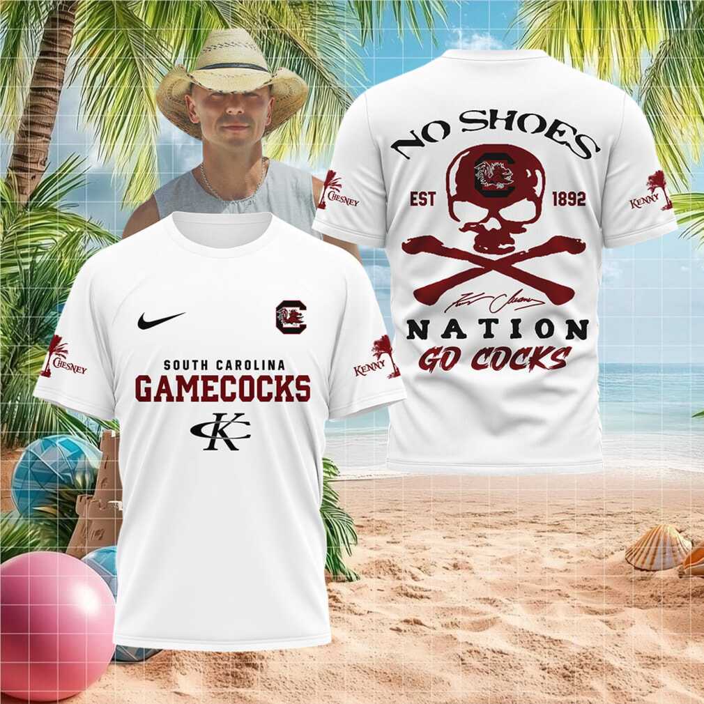 South Carolina Gamecocks No Shoes Nation Skull Shirt - Limotees LLC