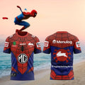 South Sydney Rabbitohs Spider Man NRL Rugby Shirt - Limotees LLC