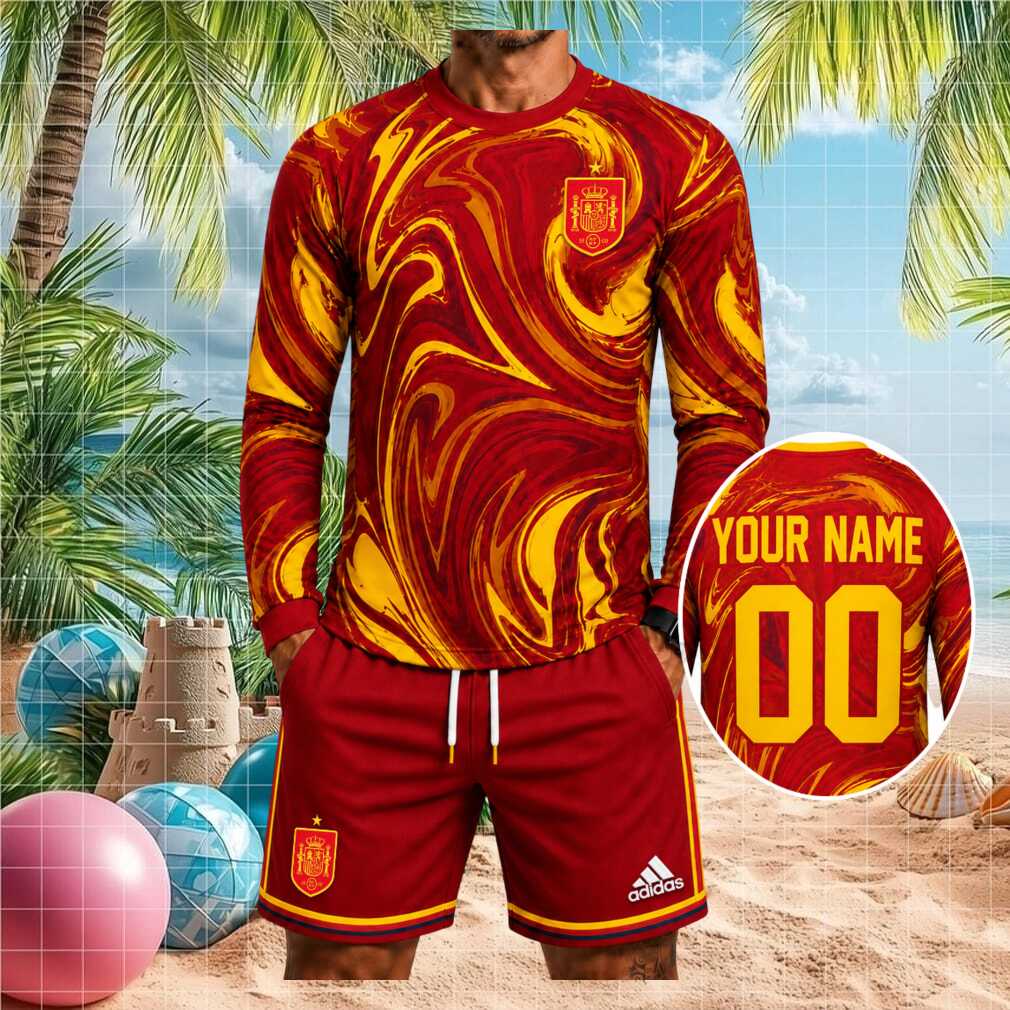 Spain RFEF Football National Team Fan Maroon Shirt - Limotees LLC