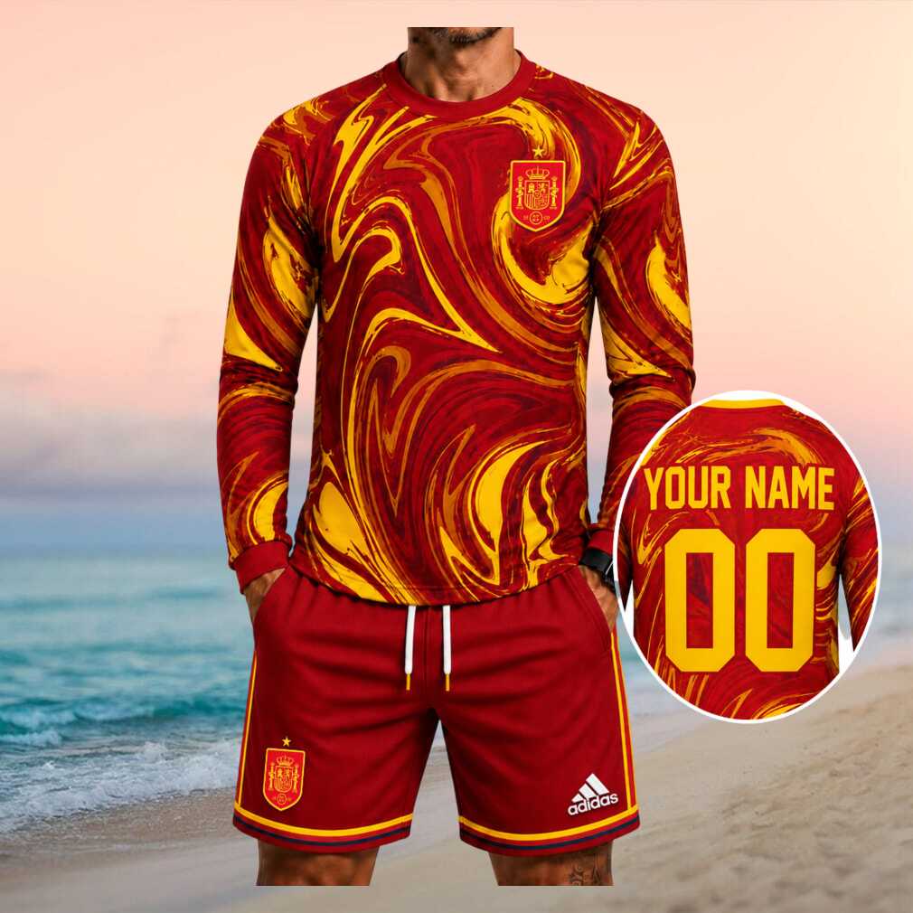 Spain RFEF Football National Team Fan Maroon Shirt - Limotees LLC