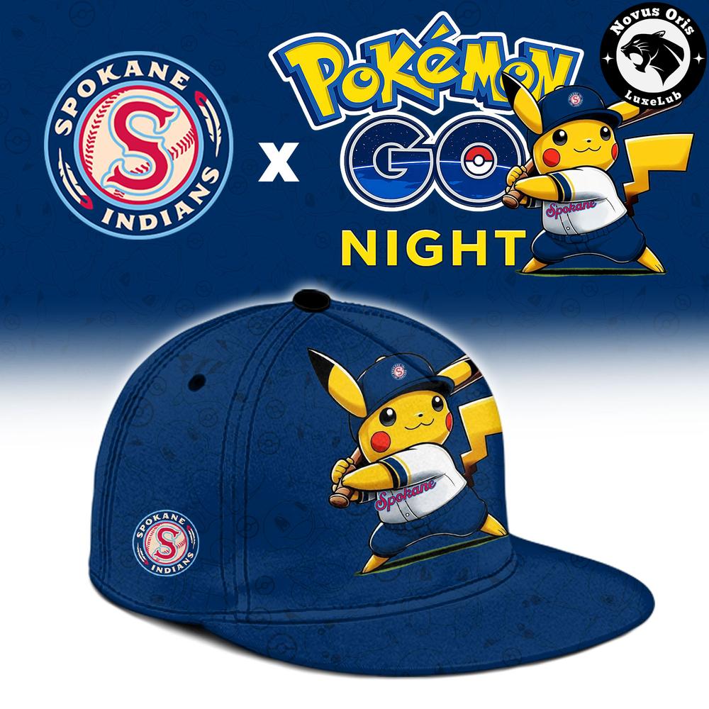 Spokane Indians x Pokemon GO Night Limited Edition Baseball Jersey