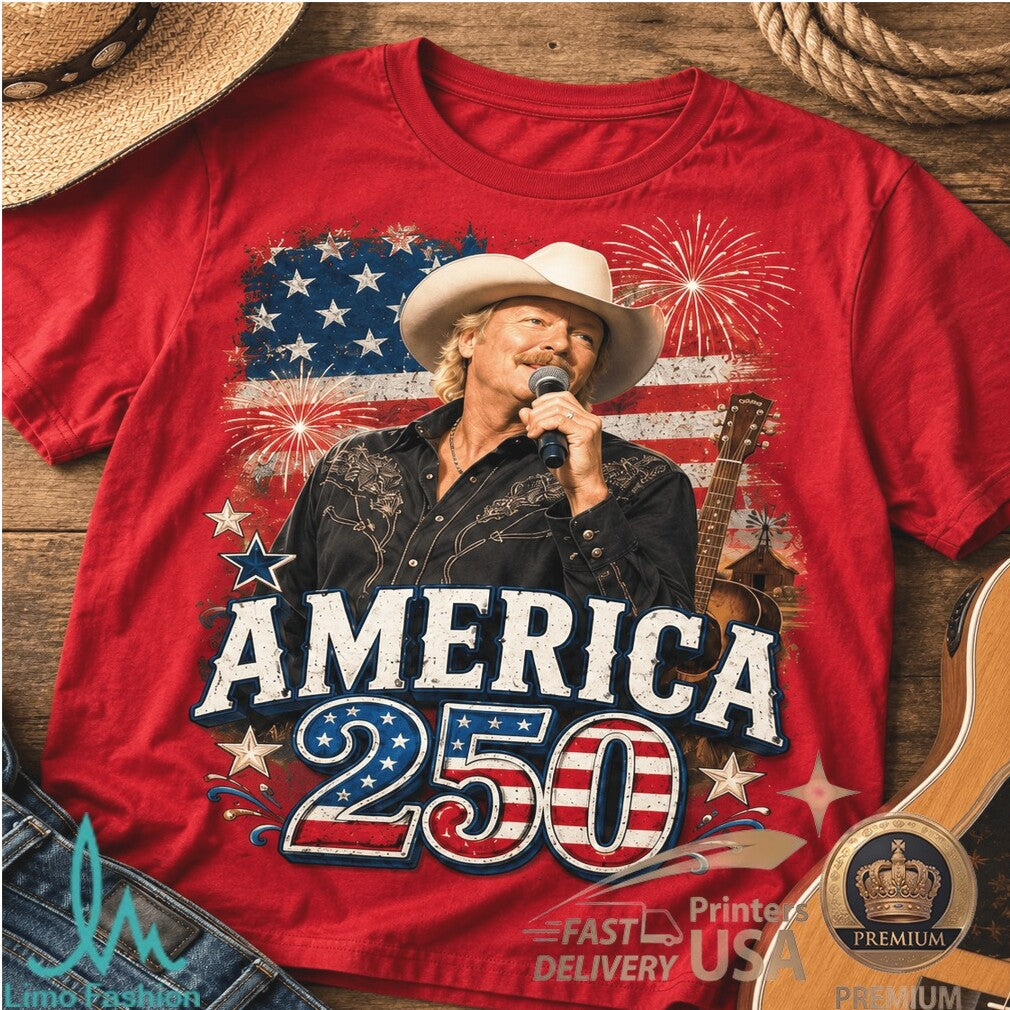 Alan Jackson America 250 Years of Freedom Patriotic Country Shirt - Limotees LLC