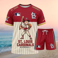St Louis Cardinals Luffy Anime Baseball Shorts Shirt