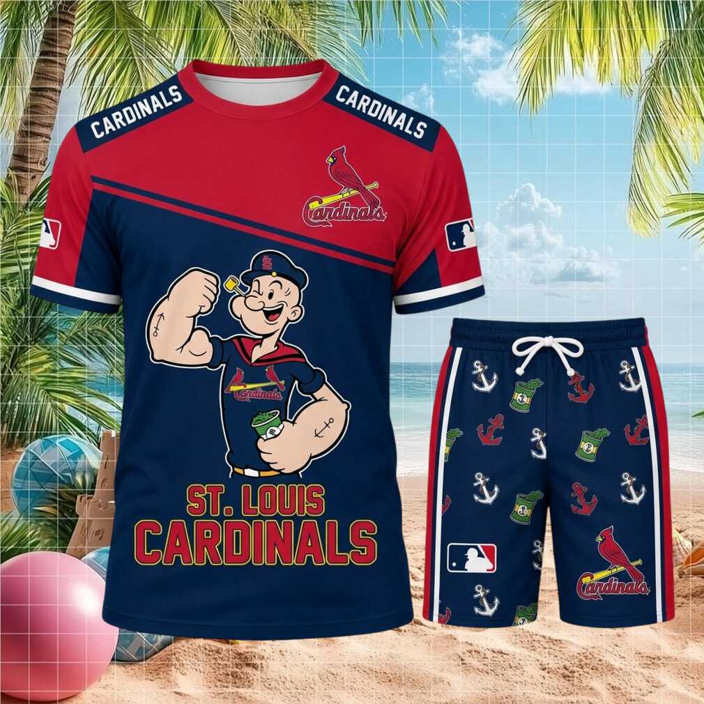 St. Louis Cardinals Popeye Baseball Sport Shirt