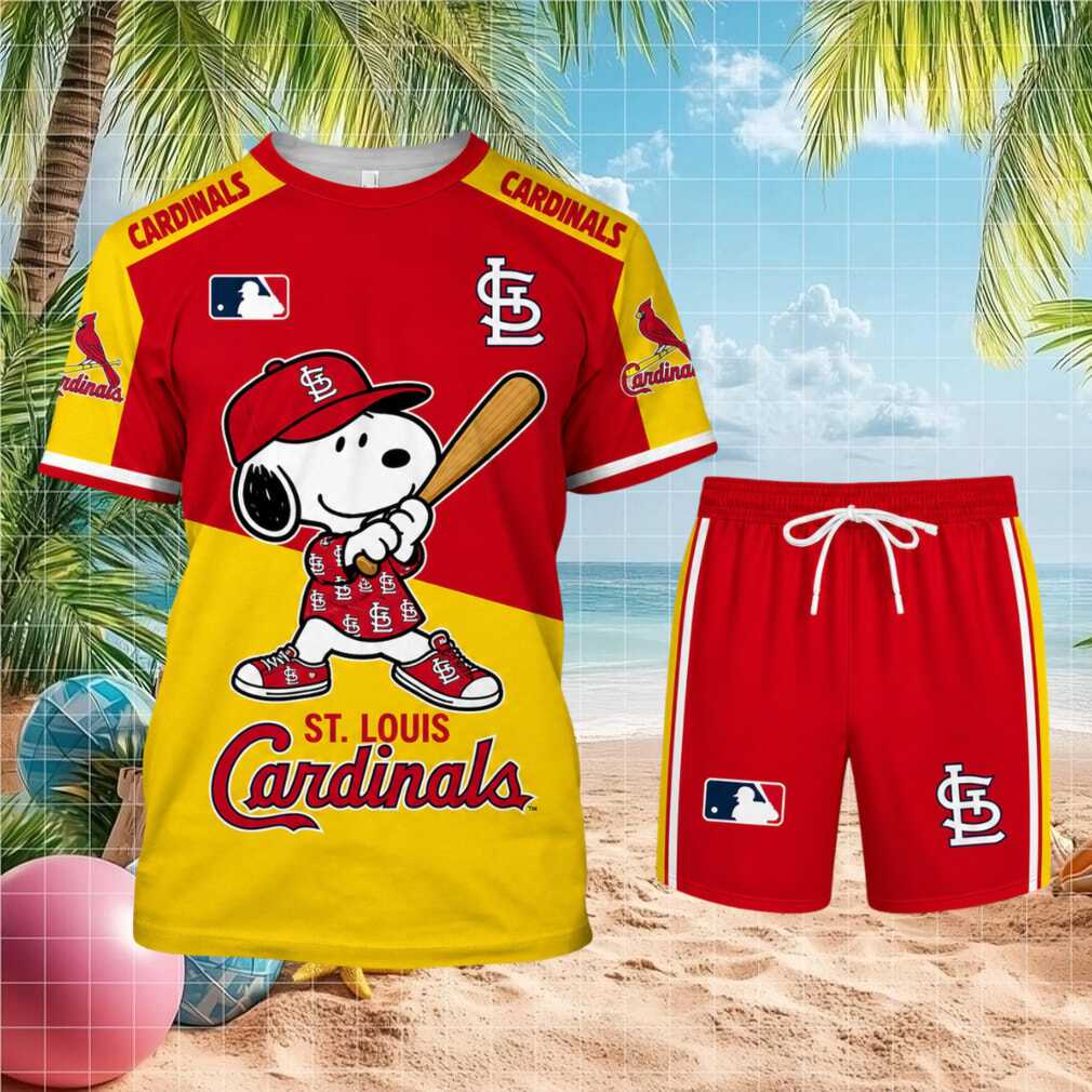 St. Louis Cardinals Snoopy Baseball Cartoon Character Shirt