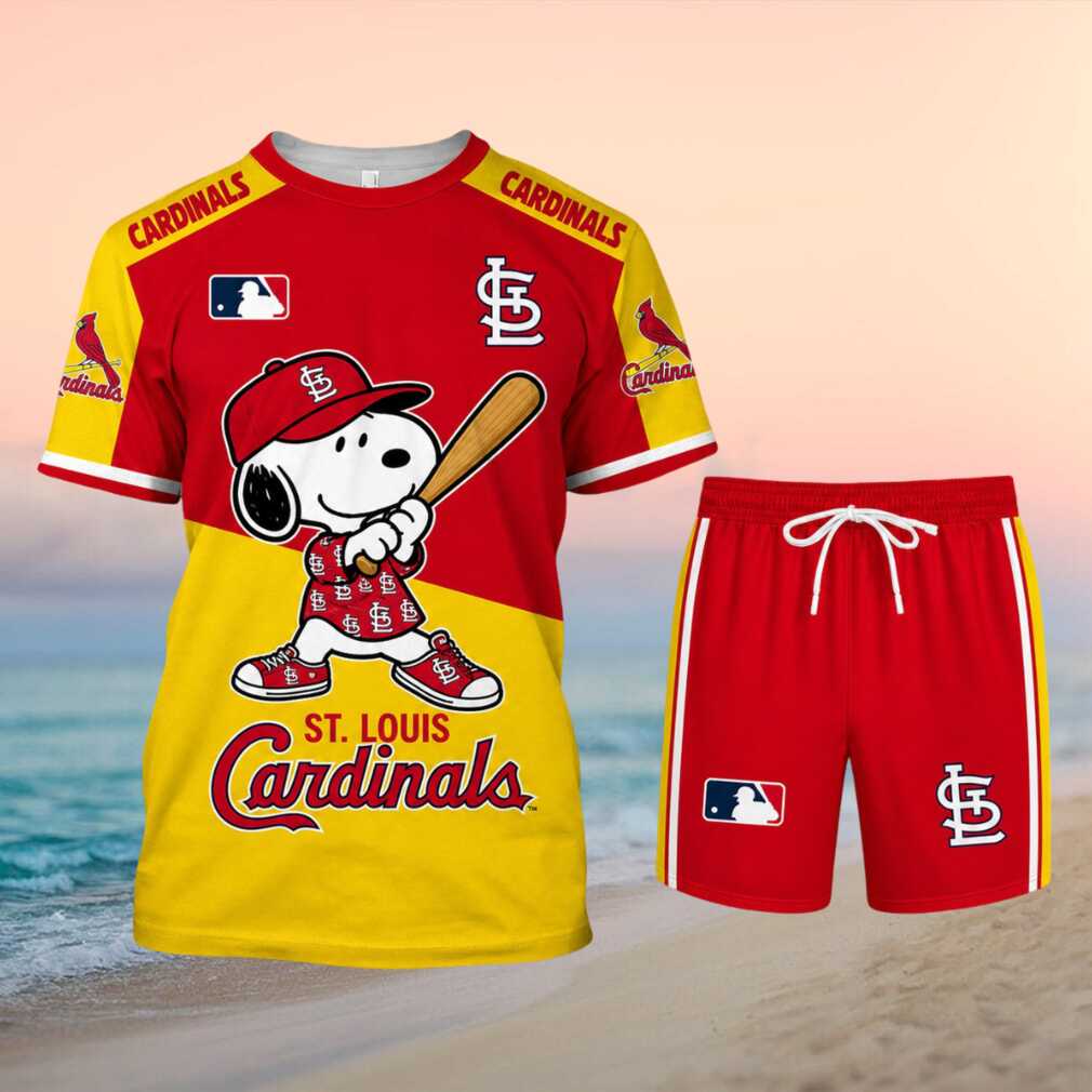 St. Louis Cardinals Snoopy Baseball Cartoon Character Shirt