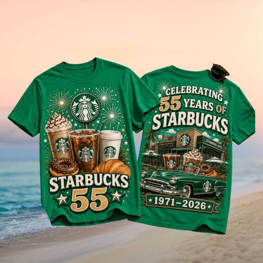 Starbucks 55 Years Anniversary 1971 Celebration Retro Coffee Lovers Unisex Shirt - Limotees LLC