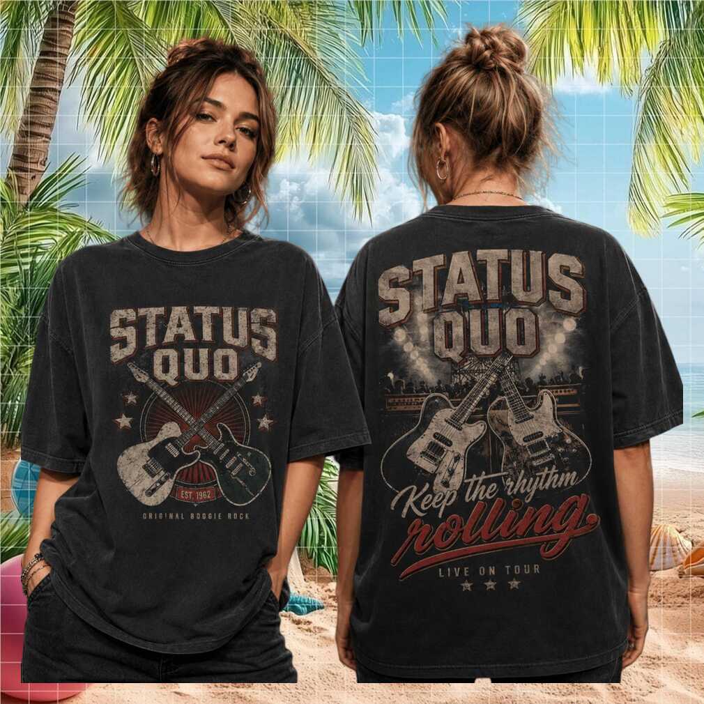 Status Quo Boogie Rock Live On Tour Band Shirt