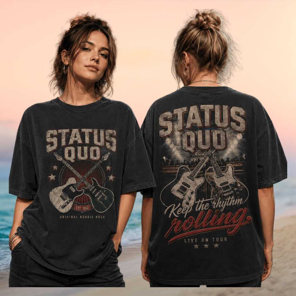 Status Quo Boogie Rock Live On Tour Band Shirt
