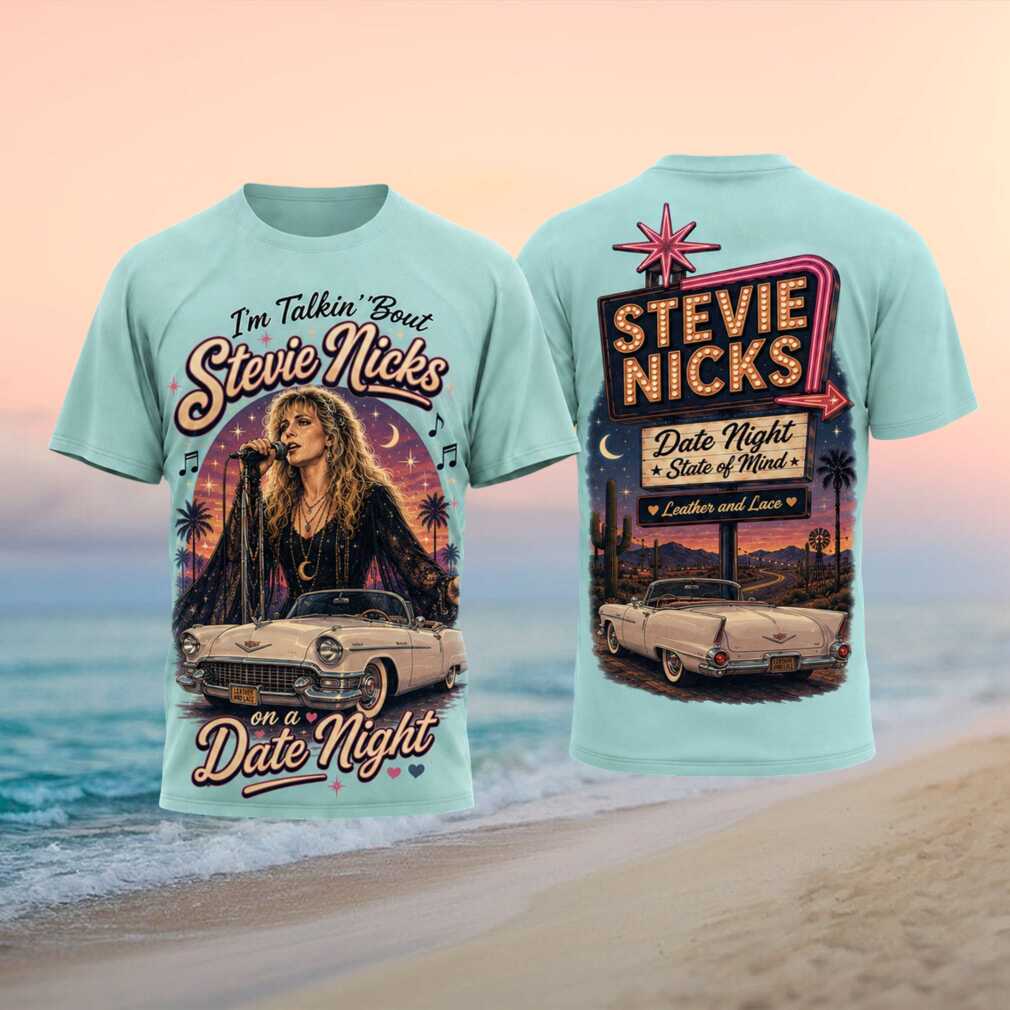 Stevie Nicks Leather And Lace Date Night Graphic Shirt