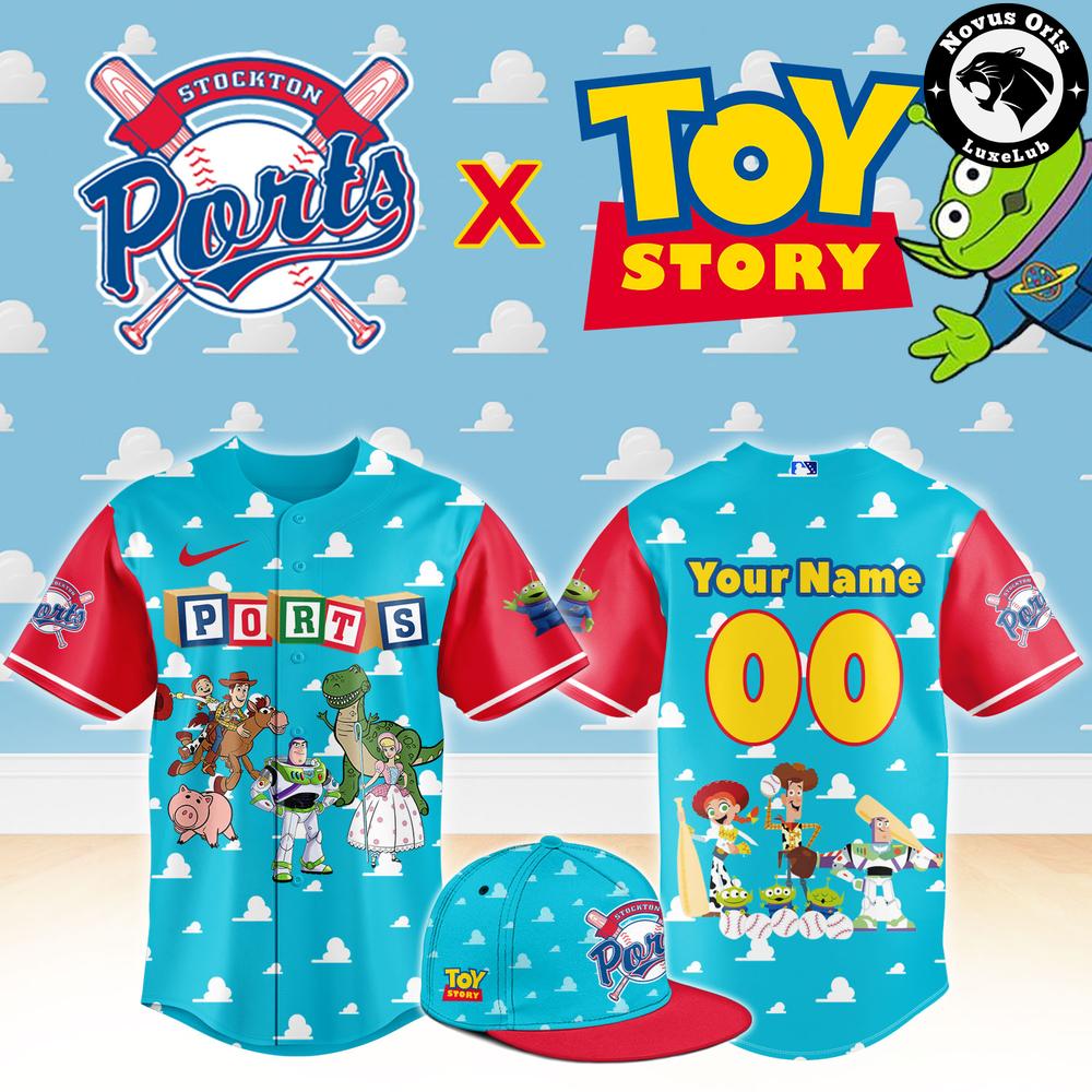 Stockton Ports x Toy Story Night Pixar Cartoon Custom Baseball Jersey
