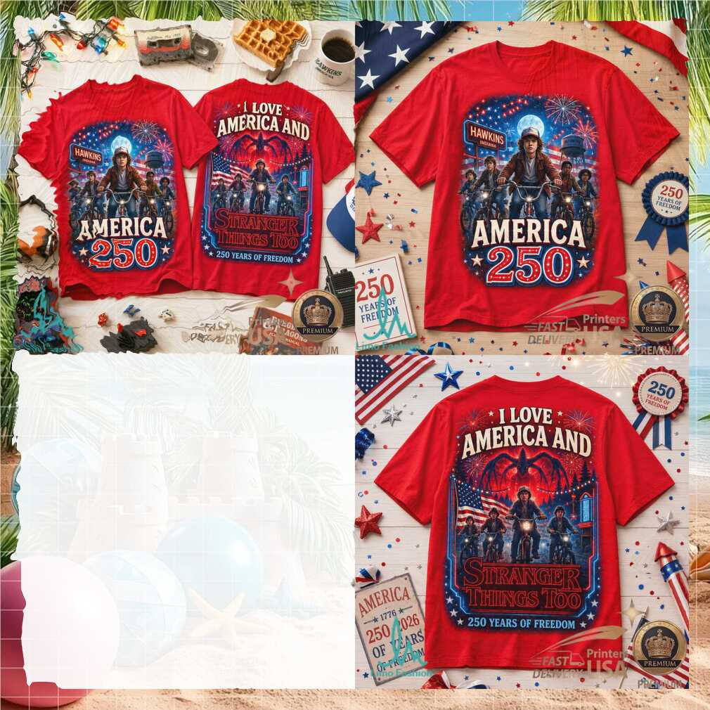 Stranger Things America 250 Hawkins Patriotic USA Freedom Shirt - Limotees LLC