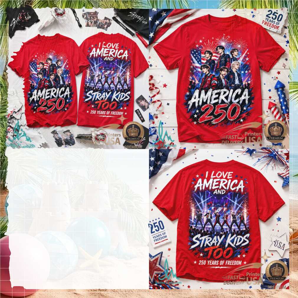 Stray Kids America 250 Years Of Freedom Graphic Shirt - Limotees LLC