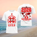 Switzerland 2026 FIFA World Cup Football Tournament Fans Souvenir Sport Shirt