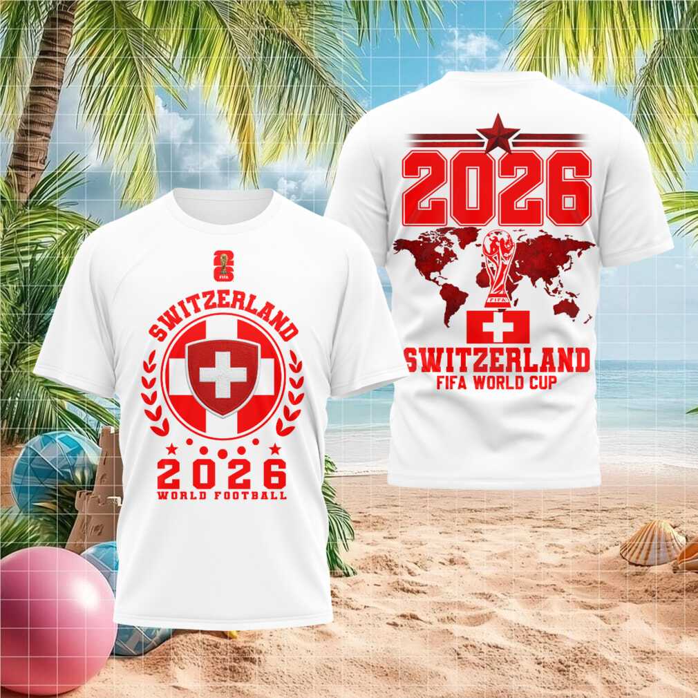 Switzerland 2026 FIFA World Cup Football Tournament Fans Souvenir Sport Shirt