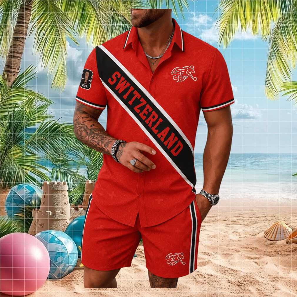 Switzerland Football National Shirt Style Men Button Shirt - Limotees LLC