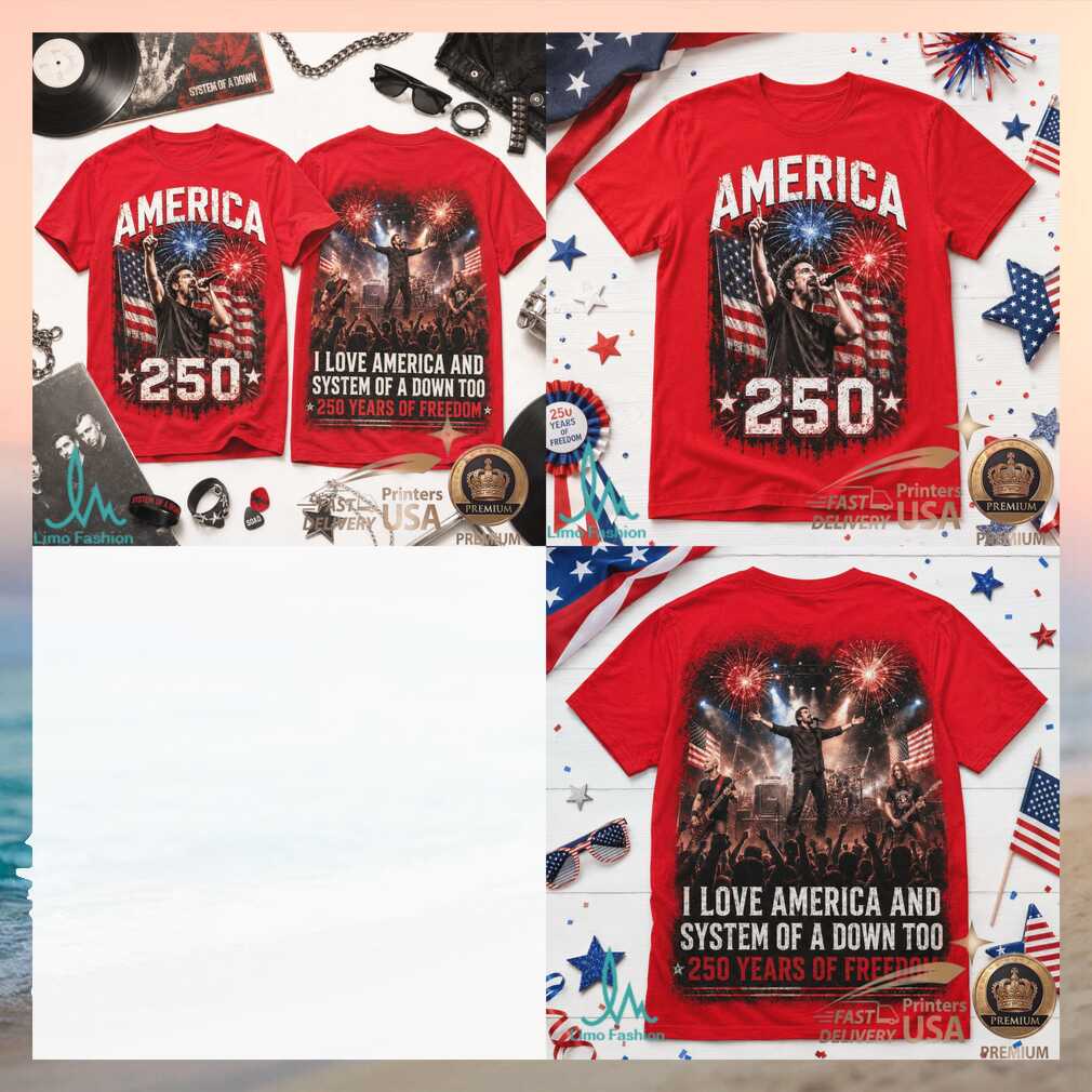 System Of A Down America 250 Patriotic Fireworks Concert Shirt - Limotees LLC