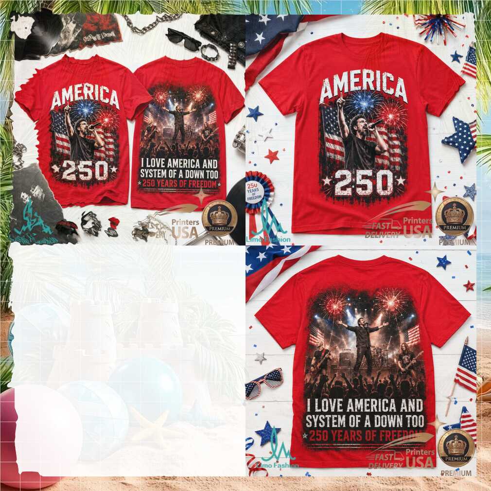 System Of A Down America 250 Patriotic Fireworks Concert Shirt - Limotees LLC