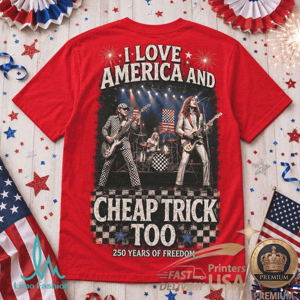 Cheap Trick America 250 Years Of Freedom Concert Vintage Style Shirt - Limotees LLC