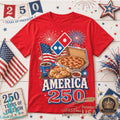 Domino's Pizza America 250 Years Of Freedom Graphic Shirt - Limotees LLC