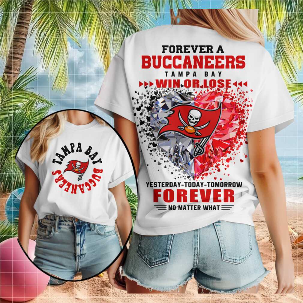 Tampa Bay Buccaneers Diamond Heart Win Or Lose Football T Shirt