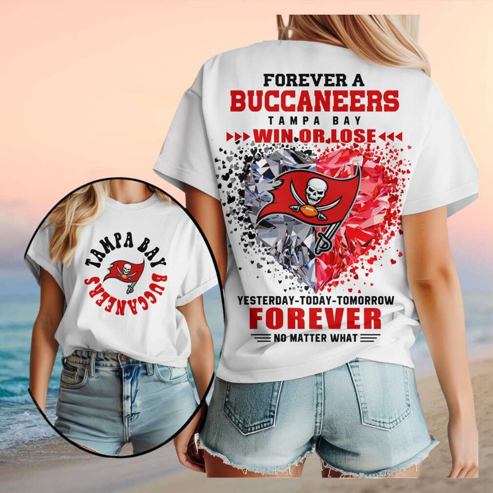 Tampa Bay Buccaneers Diamond Heart Win Or Lose Football T Shirt