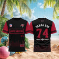 Tampa Bay Buccaneers Football Established 1974 Forged In Buccaneer Retro Skyline Fans Shirt - Limotees LLC