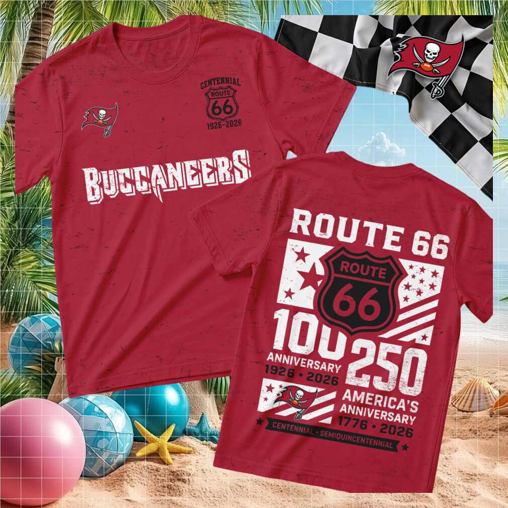 Tampa Bay Buccaneers Football Route 66 Centennial Shirt