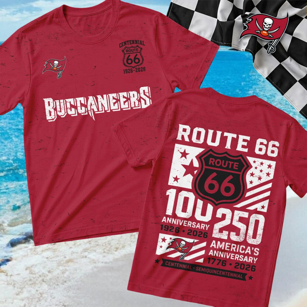 Tampa Bay Buccaneers Football Route 66 Centennial Shirt