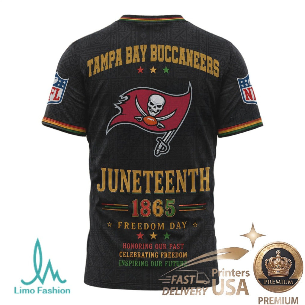 Tampa Bay Buccaneers Juneteenth 1865 Freedom Day Black History T Shirt - Limotees LLC