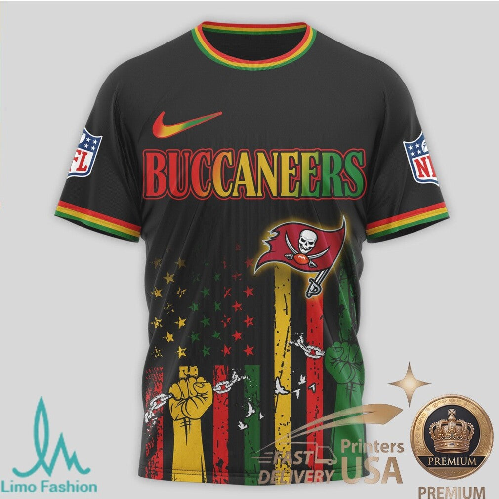 Tampa Bay Buccaneers Juneteenth Freedom Day 2026 African Pride T Shirt - Limotees LLC