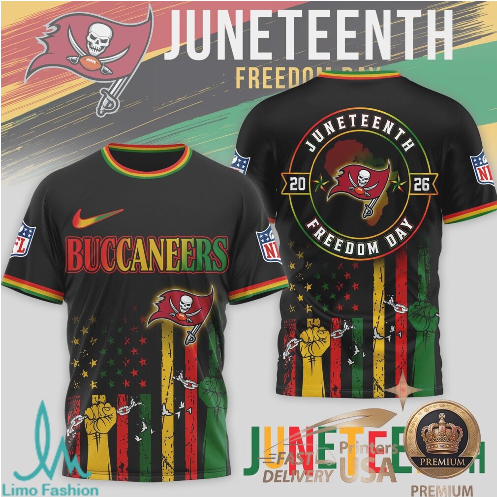 Tampa Bay Buccaneers Juneteenth Freedom Day 2026 African Pride T Shirt - Limotees LLC